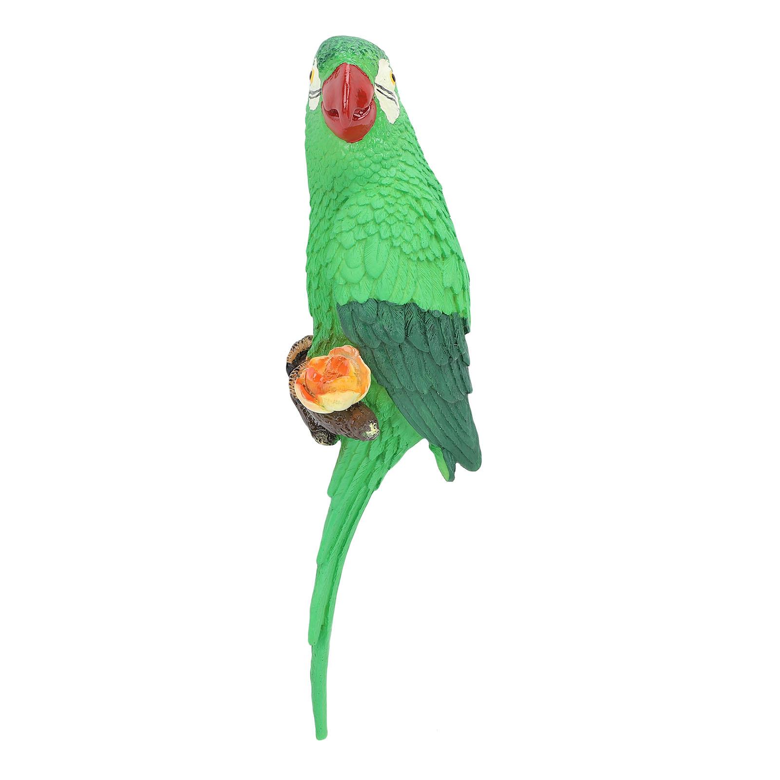Parrot Decor Resin Realistic Weather Proof Macaw Statue for Garden Balcony Patio Decoration Green зелений
Parrot Decor Resin Realistic Weather Proof Macaw Statue for Garden Balcony Patio Decoration Green зелений