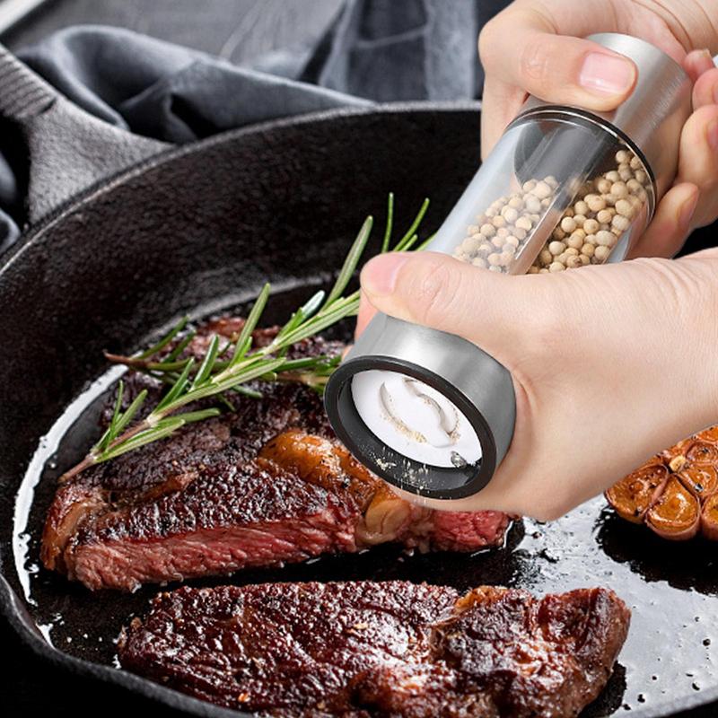 Pepper Grinder Mill Manual Pepper Mill Kitchen Accessory Adjustable Coarseness Stainless Steel Pepper Mill Refillable Salt
Pepper Grinder Mill Manual Pepper Mill Kitchen Accessory Adjustable Coarseness Stainless Steel Pepper Mill Refillable Salt