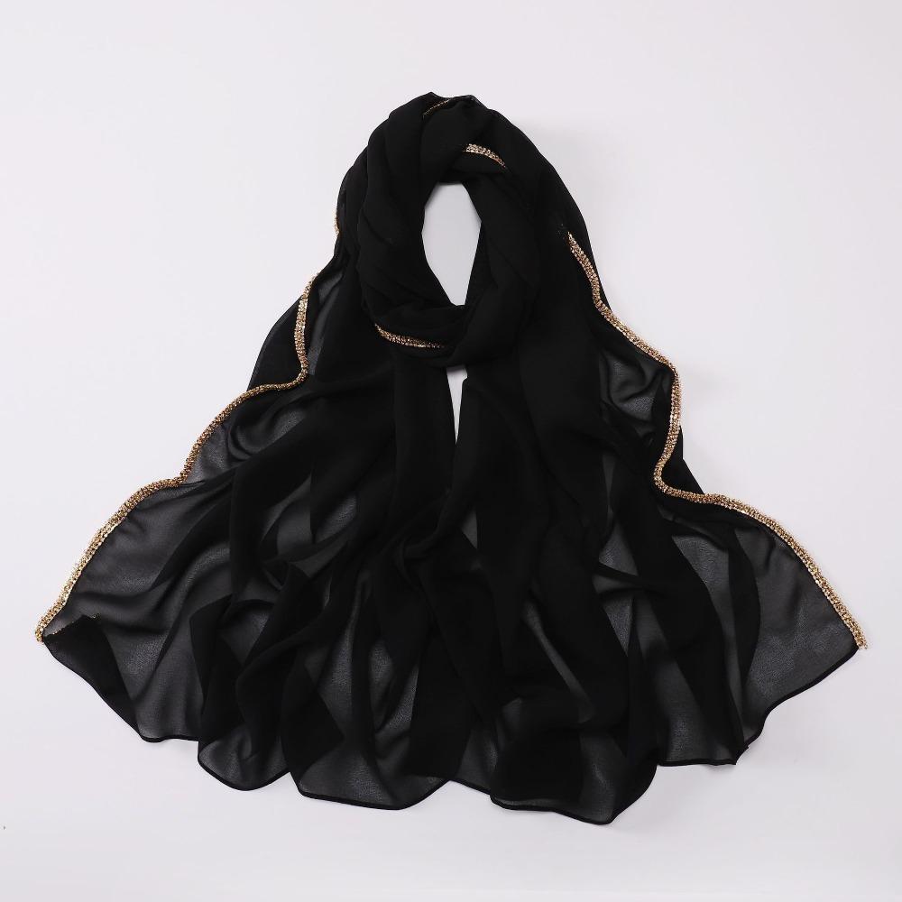 Versatile Elegant Silk Scarf Shining Long Sunscreen Shawl Diamond Border Design Soft Ramadan Headscarf Women Headwear чёрный
Versatile Elegant Silk Scarf Shining Long Sunscreen Shawl Diamond Border Design Soft Ramadan Headscarf Women Headwear чёрный