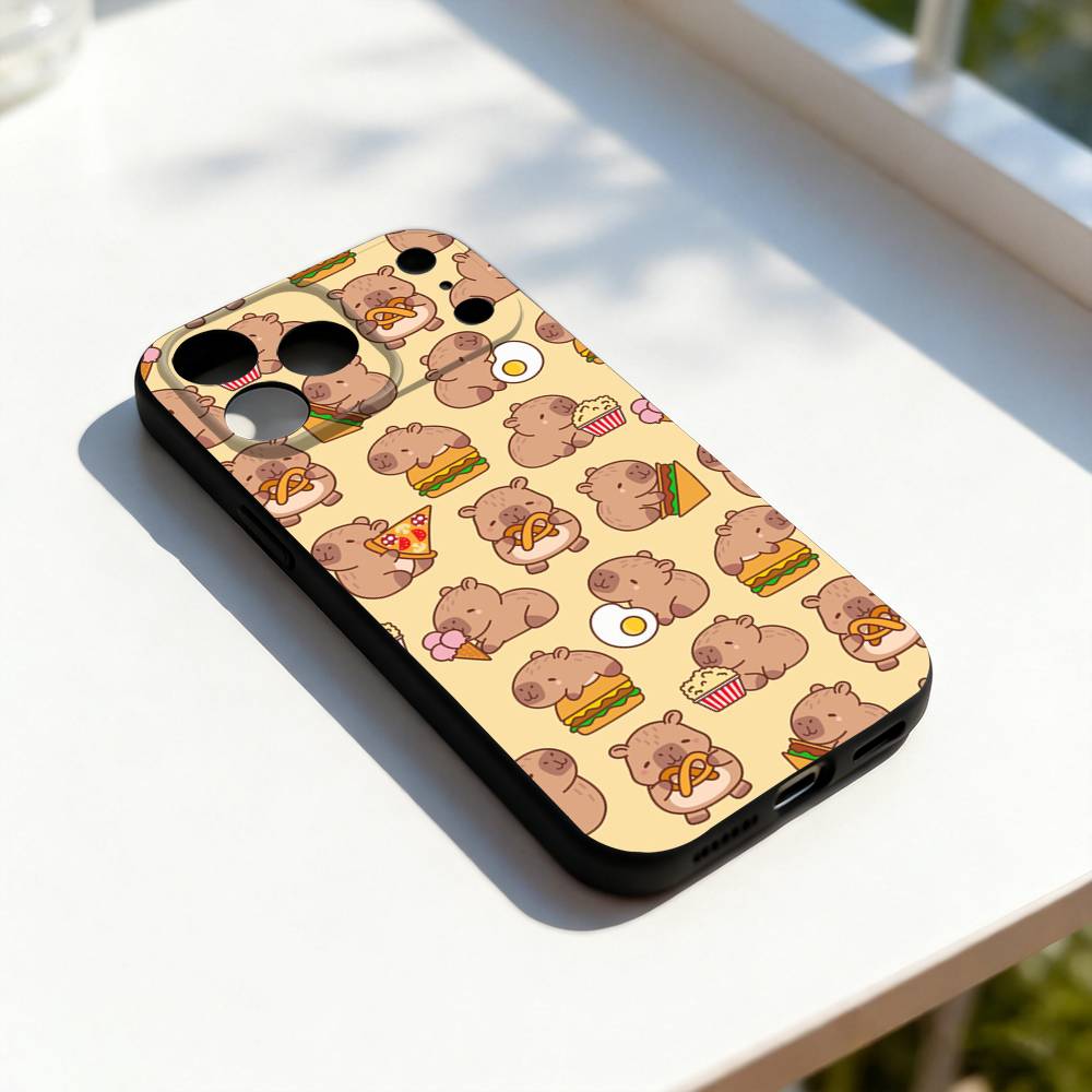 Capybara Painting Cartoon For iPhone 17,16,15,14,13,12,11,Pro,Max,Plus,E,SE4,Air,Mini Black Soft Cover Phone Case iPhone15
Capybara Painting Cartoon For iPhone 17,16,15,14,13,12,11,Pro,Max,Plus,E,SE4,Air,Mini Black Soft Cover Phone Case iPhone15