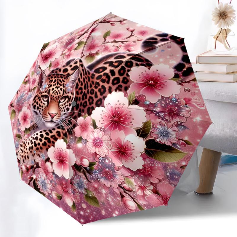 1pc Leopard Blossom Automatic Folding Umbrella - 8-Rib Automatic Open/Close, Large Canopy Birthday Festival Gift yy251217141
1pc Leopard Blossom Automatic Folding Umbrella - 8-Rib Automatic Open/Close, Large Canopy Birthday Festival Gift yy251217141