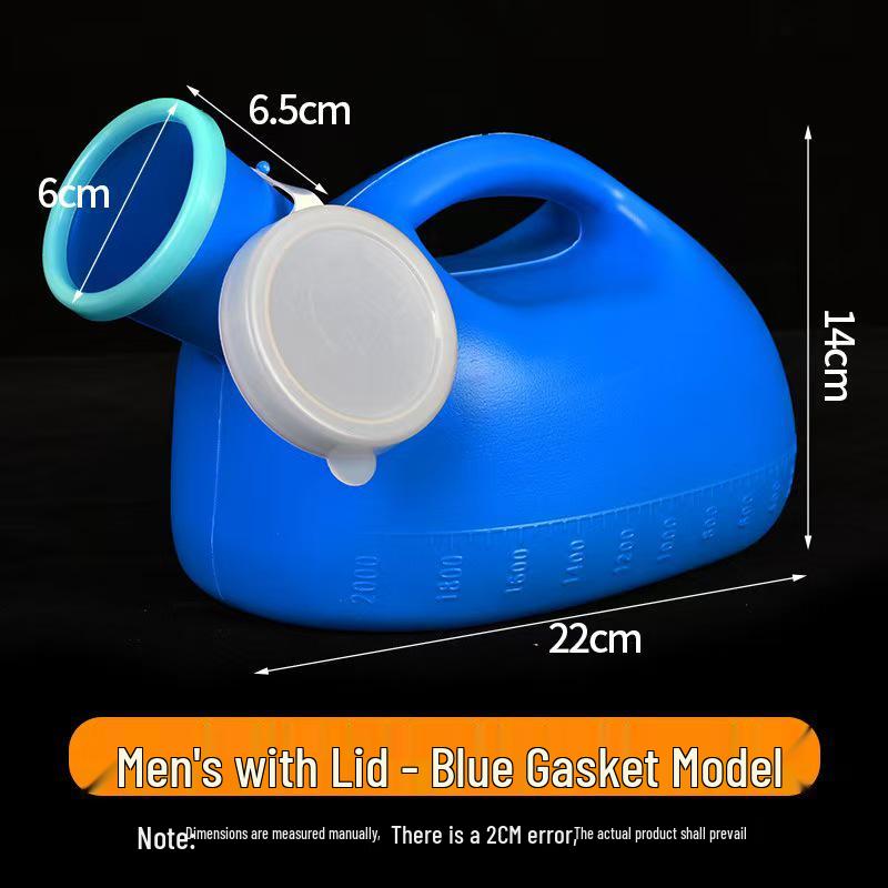 Large Capacity Odor-Proof Urinal for Elderly Men, Bedridden or Paralyzed, with Wide Opening, Tube, and Lid for Night Use.
Large Capacity Odor-Proof Urinal for Elderly Men, Bedridden or Paralyzed, with Wide Opening, Tube, and Lid for Night Use.