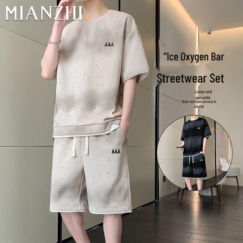 Men s Summer Gradient T-Shirt & Shorts Set L
Men s Summer Gradient T-Shirt & Shorts Set L