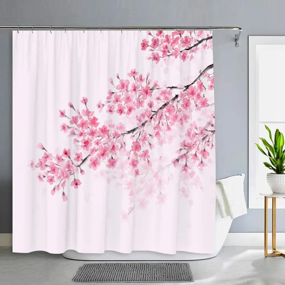Spring Botanical Flower Shower Curtain Tropical Green Leaf Pattern Polyester Fabric Washable Shower Curtains Bathroom Decor W60H190(CM)-1 Pcs
Spring Botanical Flower Shower Curtain Tropical Green Leaf Pattern Polyester Fabric Washable Shower Curtains Bathroom Decor W60H190(CM)-1 Pcs