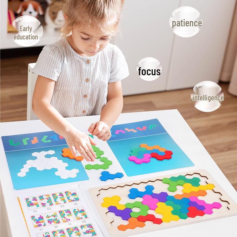 Creative Montessori Wooden Honeycomb Jigsaw Puzzle for Kids - Educational and Enlightenment Toy
Creative Montessori Wooden Honeycomb Jigsaw Puzzle for Kids - Educational and Enlightenment Toy