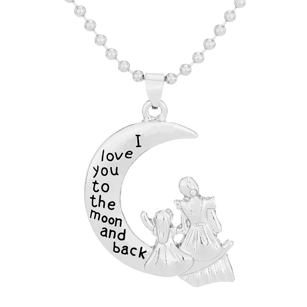Funny Mom And Daughter I Love You To The Moon And Back Design Pendant Necklace Mother s Day Beads Chain Jewelry Gift 50cm
Funny Mom And Daughter I Love You To The Moon And Back Design Pendant Necklace Mother s Day Beads Chain Jewelry Gift 50cm