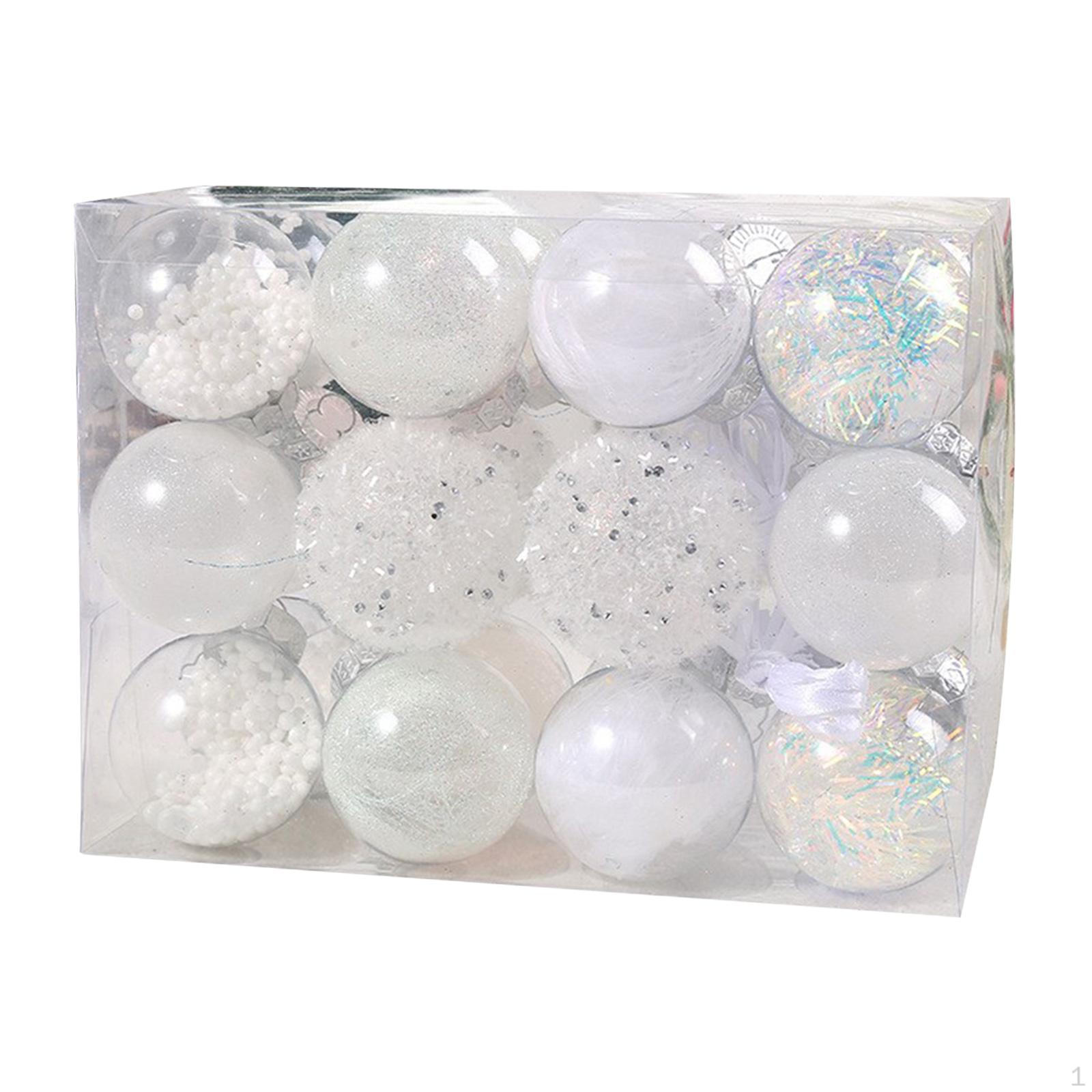 24 шт. Рождественские шары украшения поделки DIY подвесные шары безделушки White
24 шт. Рождественские шары украшения поделки DIY подвесные шары безделушки White