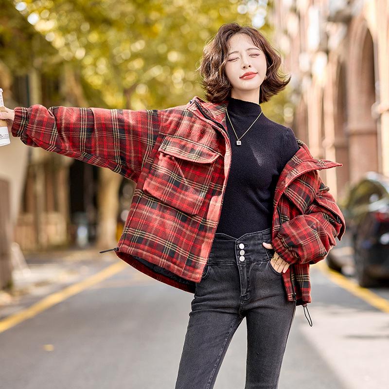 Women s Checkered Hooded Down Jacket - 2024 Autumn/Winter Fashion, White Duck Down, SY853 XL 145-160 jin
Women s Checkered Hooded Down Jacket - 2024 Autumn/Winter Fashion, White Duck Down, SY853 XL 145-160 jin
