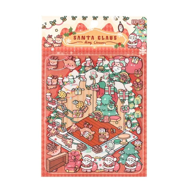 Christmas Eve Sticker Decorative Sticker Scrapbook Sticker 3D Scene Sticker for Craft Journal Decoration
Christmas Eve Sticker Decorative Sticker Scrapbook Sticker 3D Scene Sticker for Craft Journal Decoration