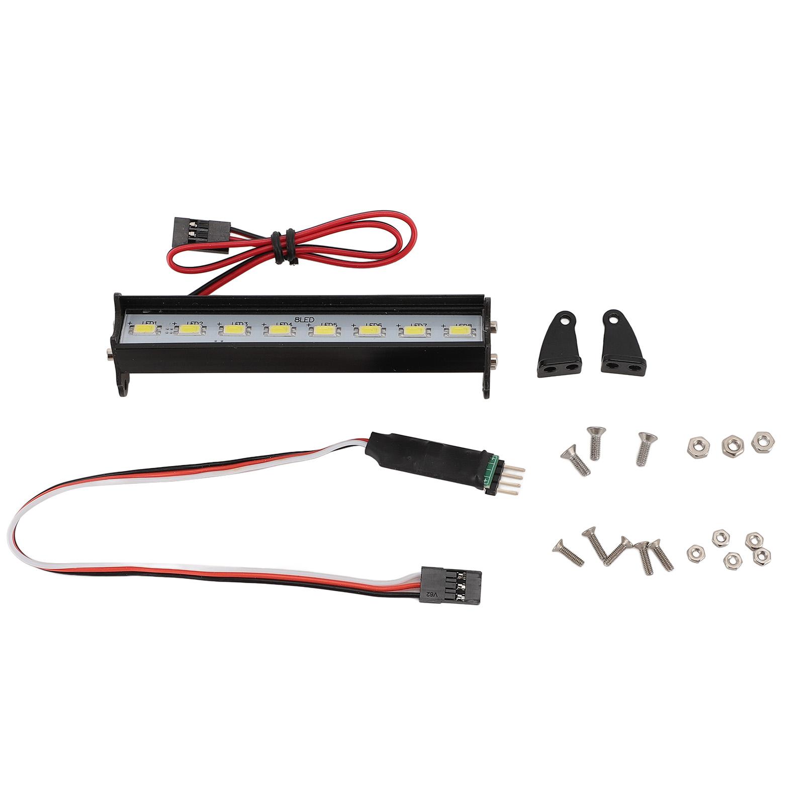 RC Car Light Bar 8 LEDs Super Bright White Light RC Car Roof Lamp for Traxxas for Hsp for Redcat
RC Car Light Bar 8 LEDs Super Bright White Light RC Car Roof Lamp for Traxxas for Hsp for Redcat