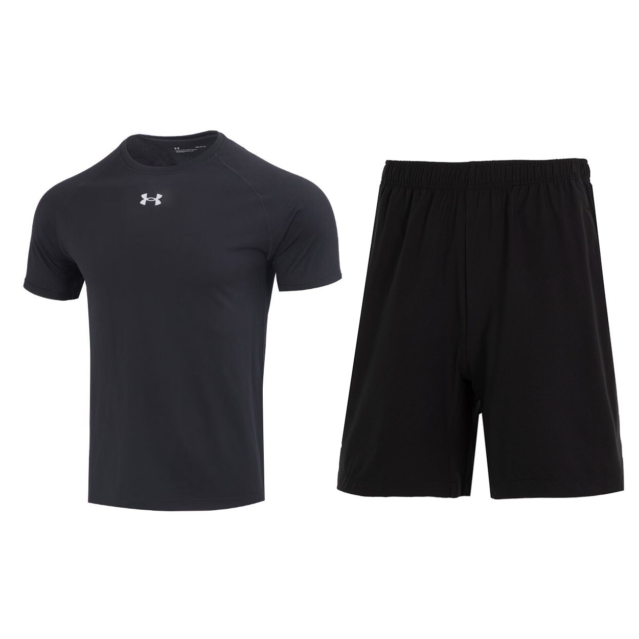 Under Armour Solid Color Small Logo Pullover Round Neck Raglan Short Sleeve Elastic Waist Mid Rise Shorts Casual Sports Set 23500511-001+24500201-001 2XL
Under Armour Solid Color Small Logo Pullover Round Neck Raglan Short Sleeve Elastic Waist Mid Rise Shorts Casual Sports Set 23500511-001+24500201-001 2XL