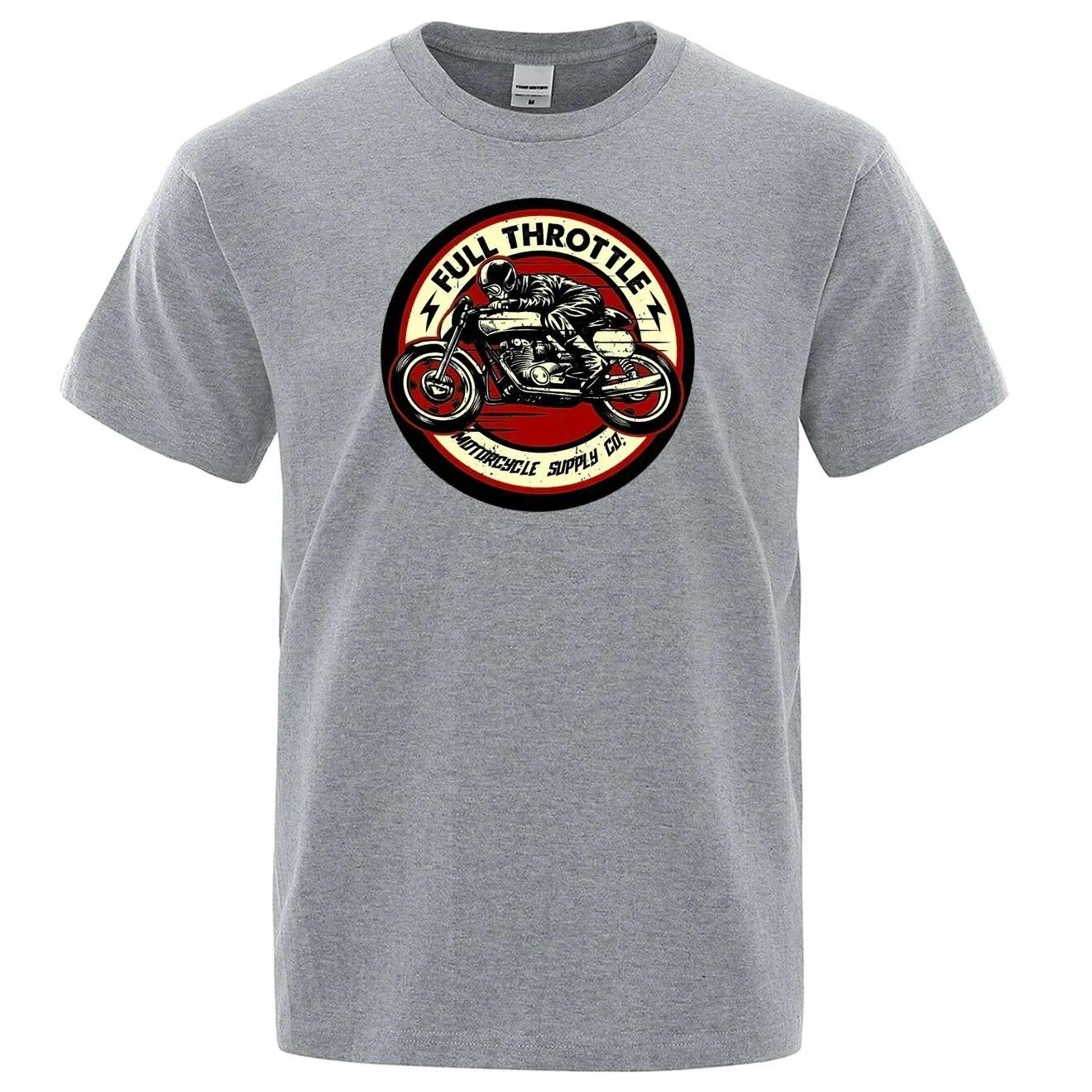 Футболка с принтом Full Throttle Cafe Racer Rockabilly Biker унисекс, модная повседневная свободная хлопковая футболка с короткими рукавами, летние свободные футболки
Футболка с принтом Full Throttle Cafe Racer Rockabilly Biker унисекс, модная повседневная свободная хлопковая футболка с короткими рукавами, летние свободные футболки