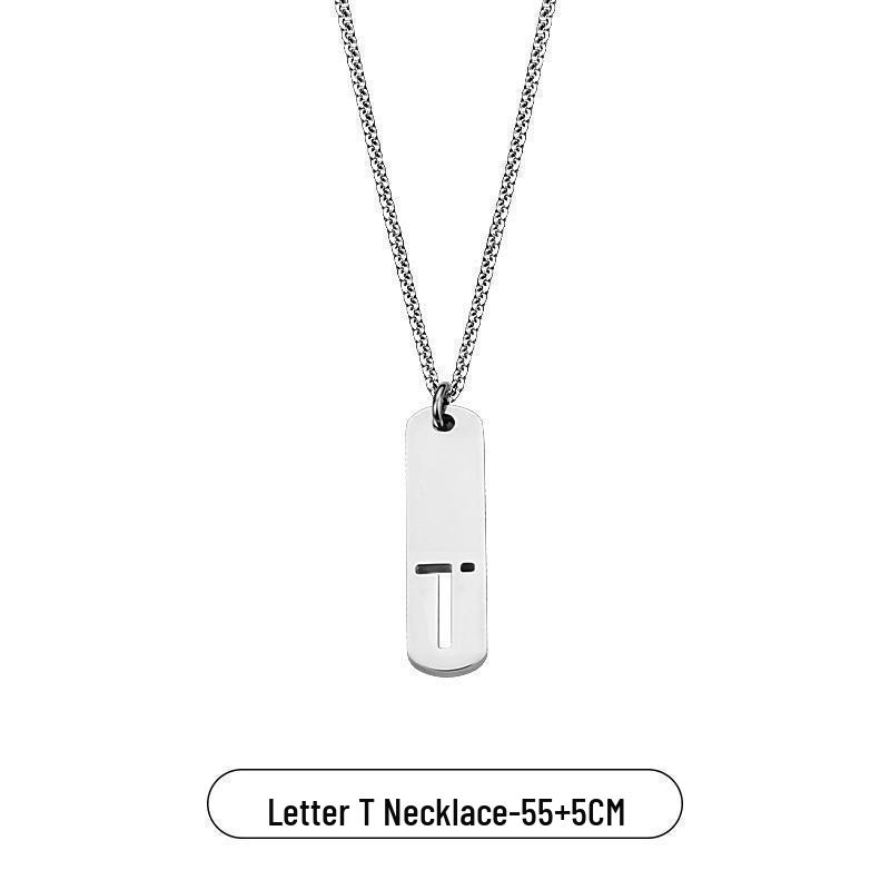 Чоловічий простий квадратний кулон з 26 літерами англійського алфавіту - Аксесуари нішевого дизайну з титанової сталі.
Чоловічий простий квадратний кулон з 26 літерами англійського алфавіту - Аксесуари нішевого дизайну з титанової сталі.