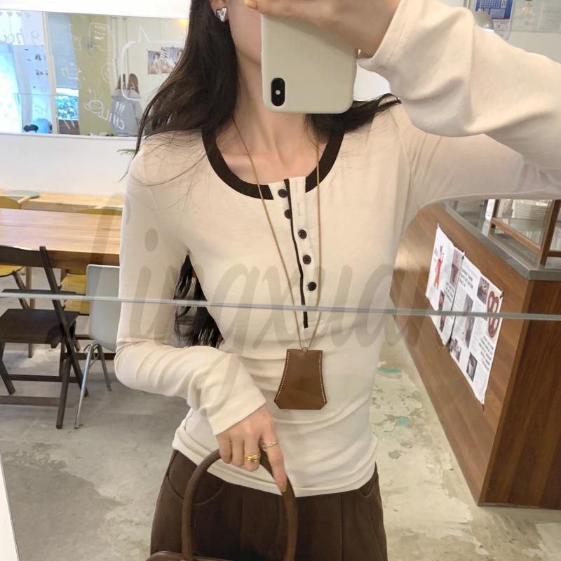 Women s U-Neck Contrast Color Slimming Base Layer T-Shirt - Autumn/Winter 2026 Collection S
Women s U-Neck Contrast Color Slimming Base Layer T-Shirt - Autumn/Winter 2026 Collection S