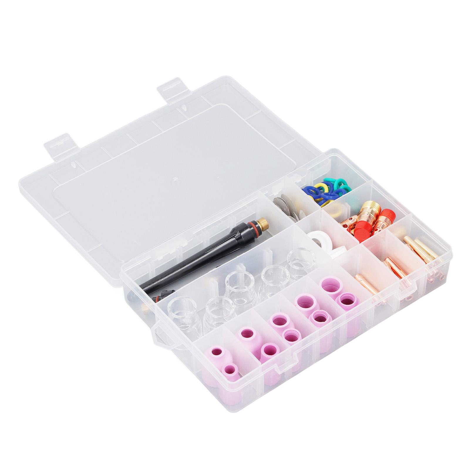 87 шт. Расходные материалы для плазменной резки Медные Керамические Сопла для плазменной резки Газовая линза Комплекты стеклянных чашек для