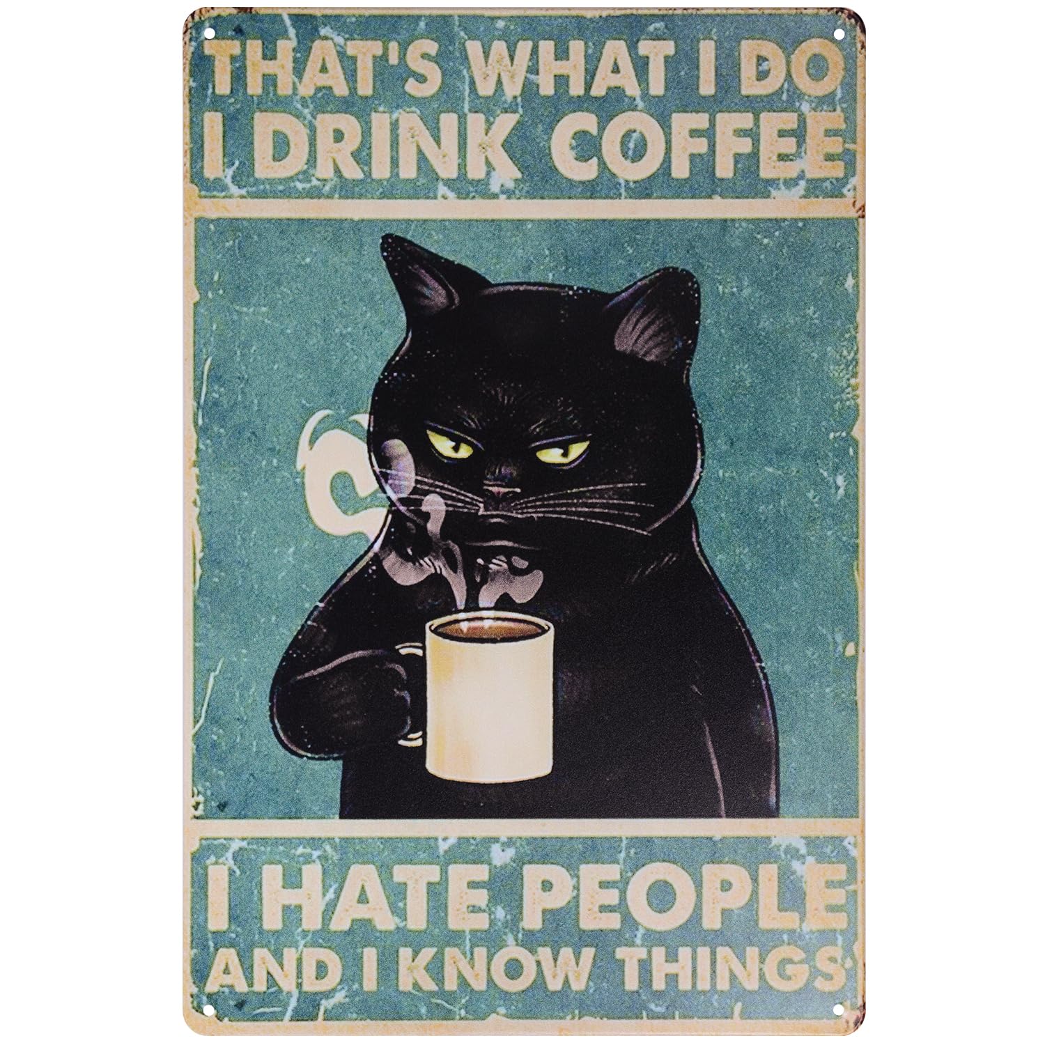 Tin Americana Wall 20cm x 30cm Vintage-style Sign, Cat, Style, Decor, (Cat 1941) чорний
Tin Americana Wall 20cm x 30cm Vintage-style Sign, Cat, Style, Decor, (Cat 1941) чорний