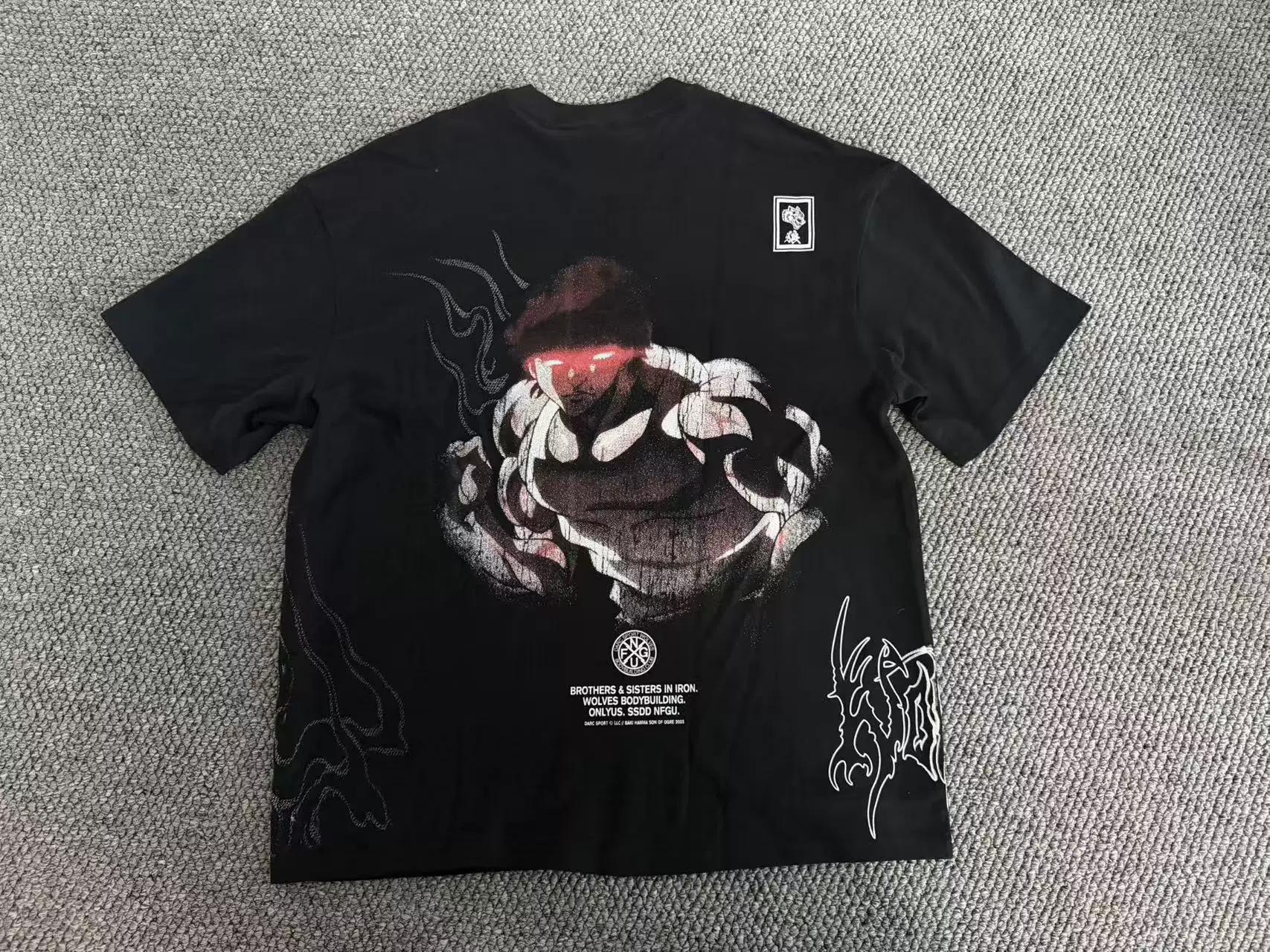 Wolf Head Blade Fangma Yong High-Quality Combed Cotton Short-Sleeve Loose-Fit Fitness Sports T-Shirt European and American Sizes S чёрный
Wolf Head Blade Fangma Yong High-Quality Combed Cotton Short-Sleeve Loose-Fit Fitness Sports T-Shirt European and American Sizes S чёрный