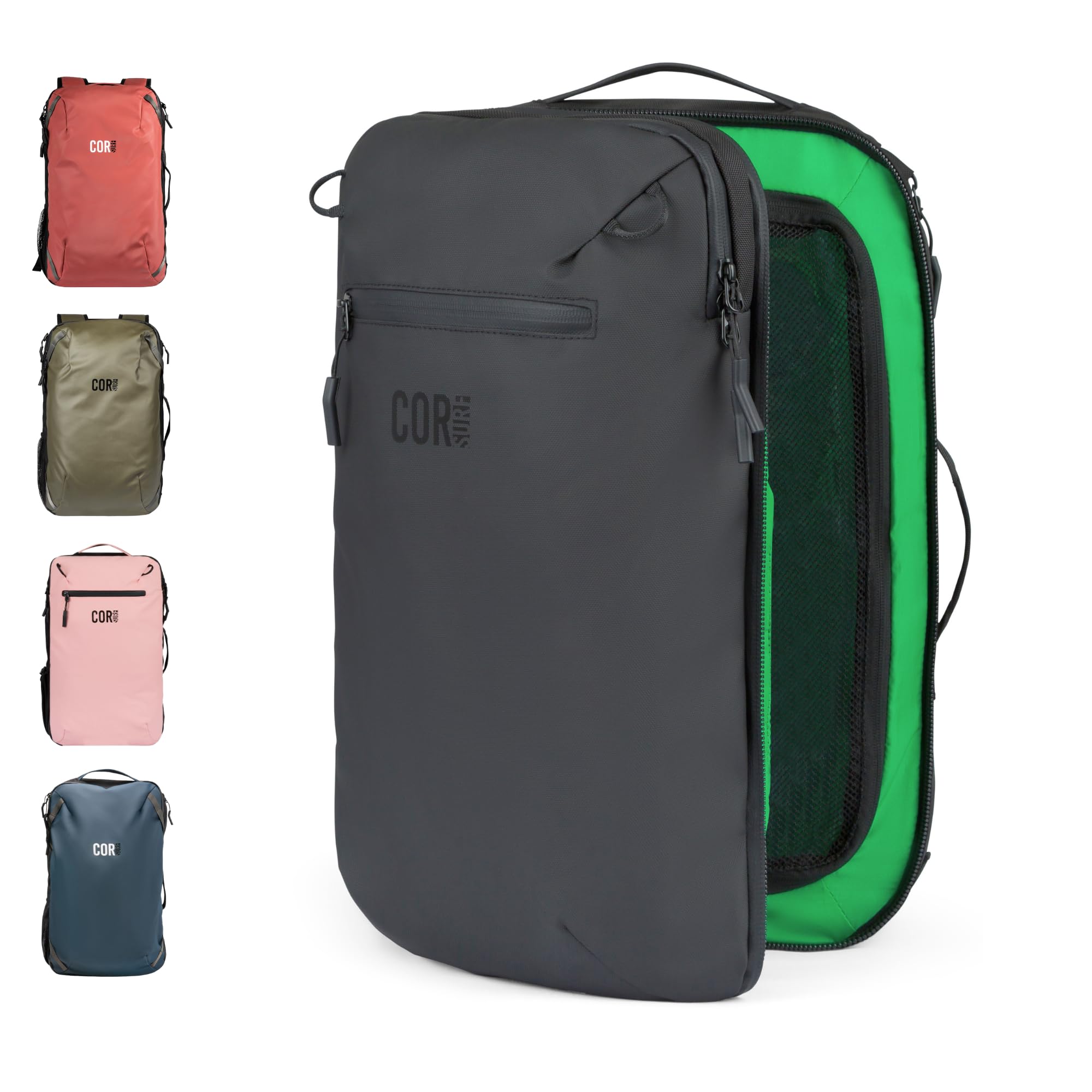 Рюкзак для ручной клади COR Surf, одобренный для перелетов, для ноутбука, дорожный, деловой, для мужчин и женщин, 2.0 - Матовый черный, 28 л, Черный.
Рюкзак для ручной клади COR Surf, одобренный для перелетов, для ноутбука, дорожный, деловой, для мужчин и женщин, 2.0 - Матовый черный, 28 л, Черный.