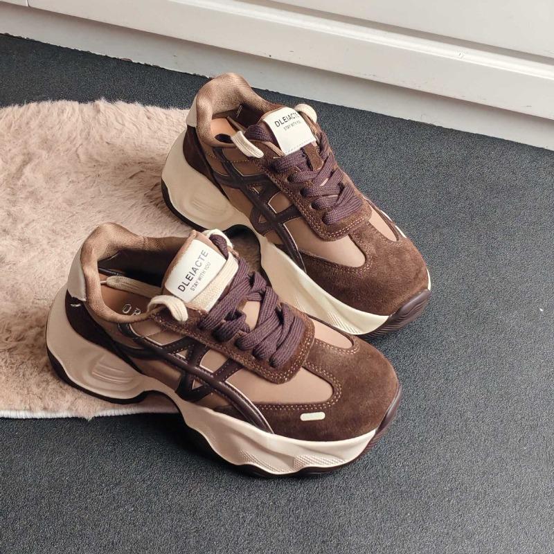 Women s shoes autumn round head thick sole cloth splicing dad shoes small color matching trendy casual shoes 40
Women s shoes autumn round head thick sole cloth splicing dad shoes small color matching trendy casual shoes 40