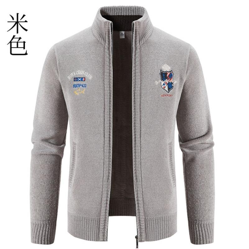 Мужской свитер Осенне-зимний новый вышитый верхняя одежда Плюс бархатный утолщенный воротник-стойка Пальто Куртка M бежевый
Мужской свитер Осенне-зимний новый вышитый верхняя одежда Плюс бархатный утолщенный воротник-стойка Пальто Куртка M бежевый