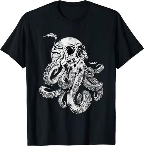 Octopus Skull Monster Kraken Cthullhu Skull Cool Tee T-Shirt Retro Streetwear High-quality Crew-neck Short-sleeved Men s T-shirt 4XL
Octopus Skull Monster Kraken Cthullhu Skull Cool Tee T-Shirt Retro Streetwear High-quality Crew-neck Short-sleeved Men s T-shirt 4XL
