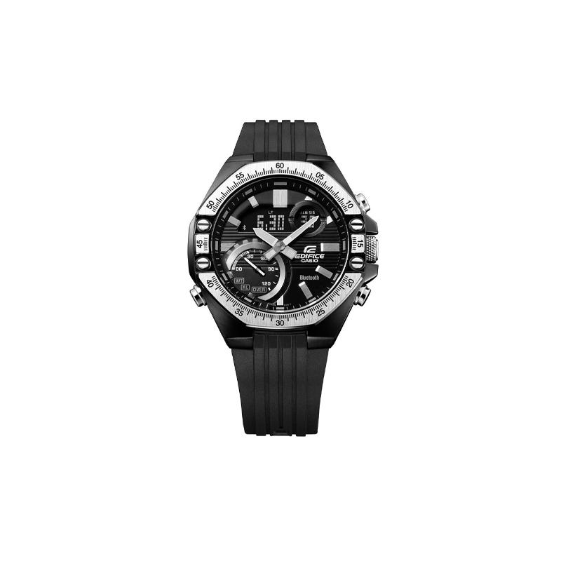 CASIO EDIFICE series 100 meters waterproof Quartz resin strap men s watch black dial ECB-10TP-1ADF чорний
CASIO EDIFICE series 100 meters waterproof Quartz resin strap men s watch black dial ECB-10TP-1ADF чорний