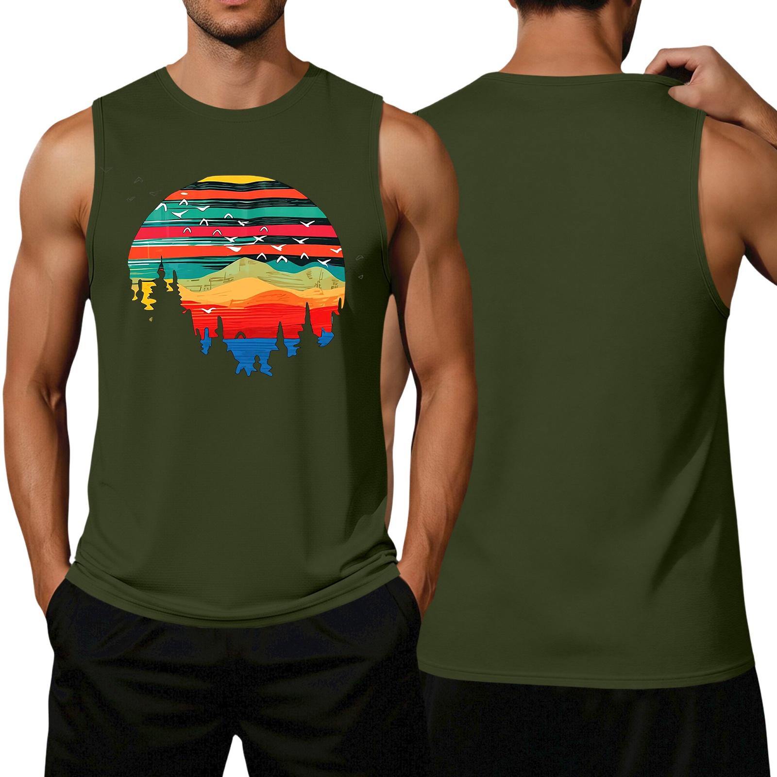 Men s Loose Casual Hawaiian Print Sleeveless Top L армия зеленый
Men s Loose Casual Hawaiian Print Sleeveless Top L армия зеленый