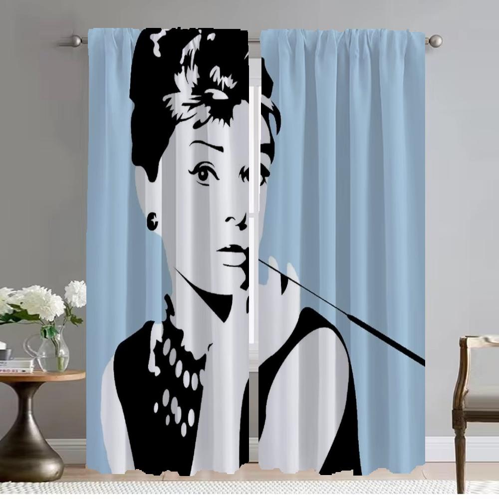 Audrey Hepburn Halloween Decoration Curtains Child Room Partition Curtain Panel Tulle Bedroom Living Light Blocking Polyester Ideal For Sleeping Area W100*H130(CM)-Hooks&2PCS
Audrey Hepburn Halloween Decoration Curtains Child Room Partition Curtain Panel Tulle Bedroom Living Light Blocking Polyester Ideal For Sleeping Area W100*H130(CM)-Hooks&2PCS