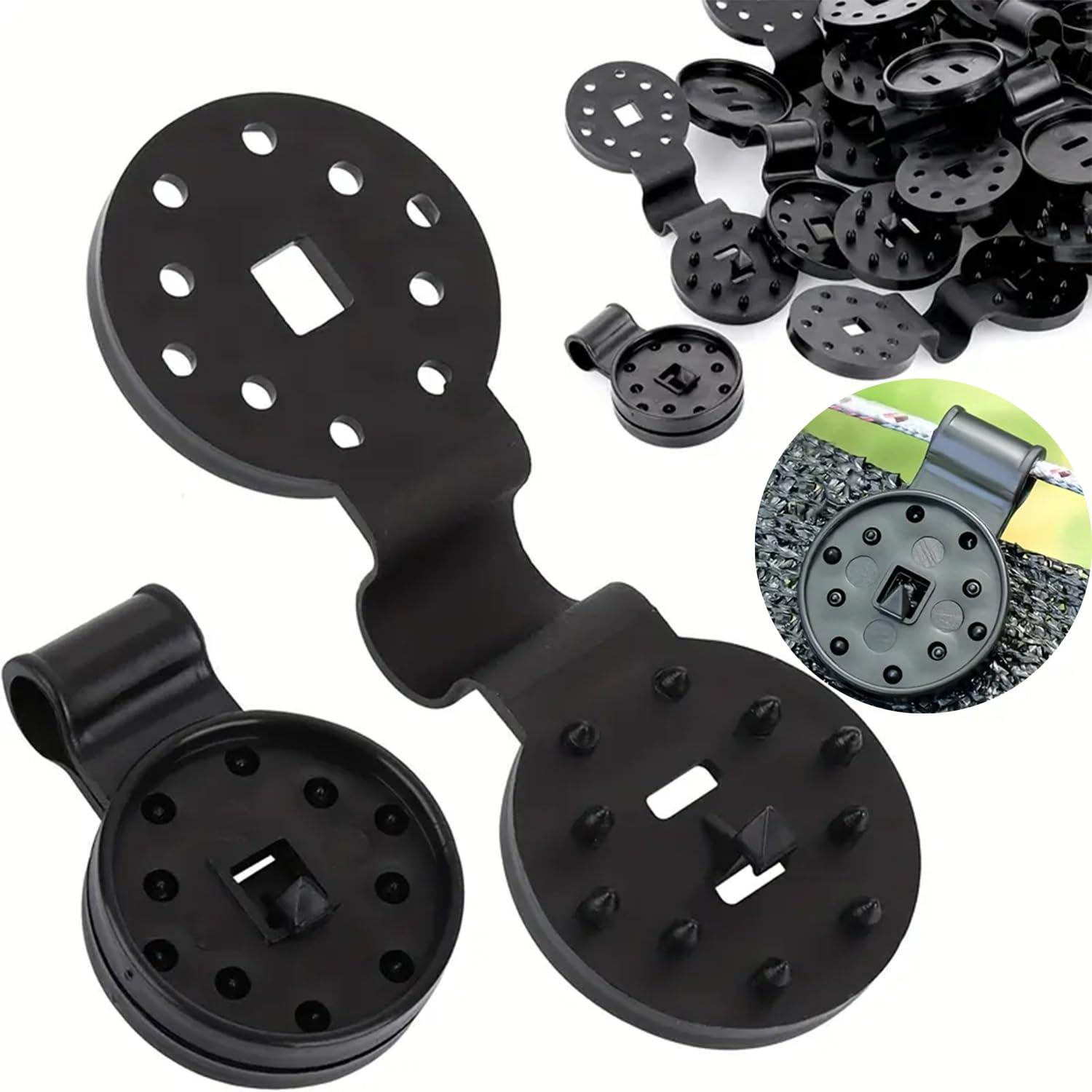 50pcs Cloth Heavy Duty Lock Grip, Universal Garden Plant Clamps for Tarpaulin, Mesh, Canopy, Fence 50Pcs
50pcs Cloth Heavy Duty Lock Grip, Universal Garden Plant Clamps for Tarpaulin, Mesh, Canopy, Fence 50Pcs