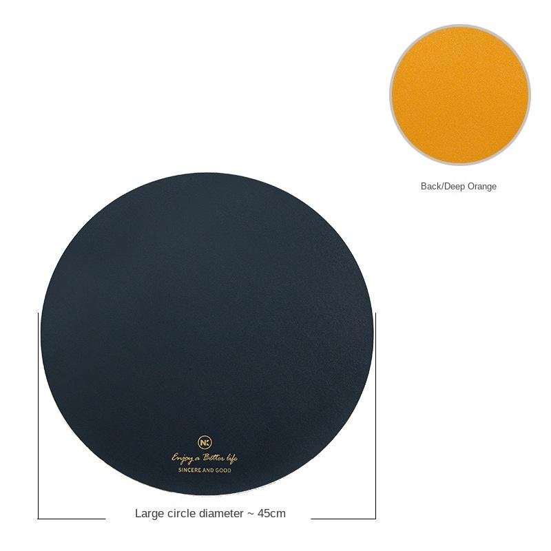 Сплошной цвет, двусторонний круглый бронзовый коврик для столовых приборов, водонепроницаемый и маслостойкий бытовой изоляционный коврик из искусственной кожи для стола, подстаканник 30cm
Сплошной цвет, двусторонний круглый бронзовый коврик для столовых приборов, водонепроницаемый и маслостойкий бытовой изоляционный коврик из искусственной кожи для стола, подстаканник 30cm