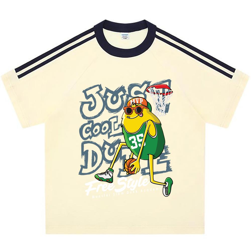 Kids 100% Cotton T-shirts Boys And Girls 200 GSM Cotton Tees monster playing basketball Cartoon Print Child Tshirts 150 білий
Kids 100% Cotton T-shirts Boys And Girls 200 GSM Cotton Tees monster playing basketball Cartoon Print Child Tshirts 150 білий