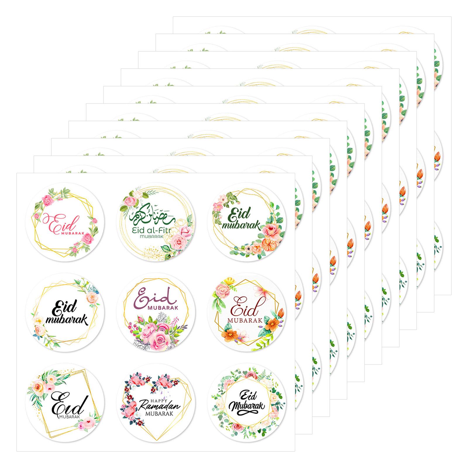 90Counts Eid Mubarak Sticker 4cm Round Wrapping Label Flower Wrapping Sticker for Seal Envelope Card Candy Bag Packaging 2
90Counts Eid Mubarak Sticker 4cm Round Wrapping Label Flower Wrapping Sticker for Seal Envelope Card Candy Bag Packaging 2