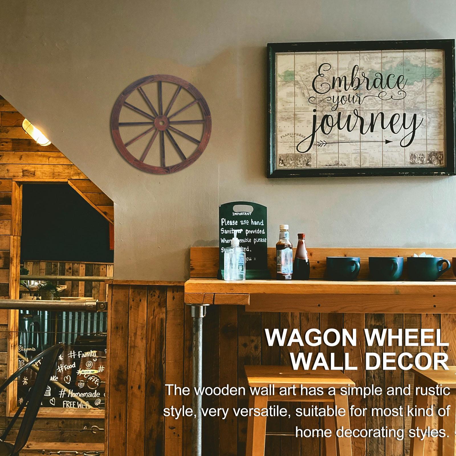 Decorative Vintage Wall Decor Wagon Wheel Pendant Wooden Art Piece for Modern Home 25x25x0.5cm 25X25X0.5CM
Decorative Vintage Wall Decor Wagon Wheel Pendant Wooden Art Piece for Modern Home 25x25x0.5cm 25X25X0.5CM