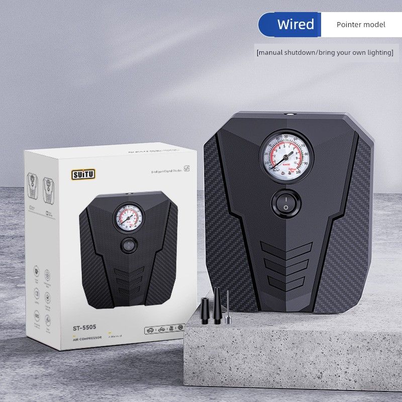 Car Air Pump, High-Power Car Air Pump for Small Cars, Multi-Functional Automatic Inflating and Deflating Car Air Pump Air Pump - Analog Gauge Model
Car Air Pump, High-Power Car Air Pump for Small Cars, Multi-Functional Automatic Inflating and Deflating Car Air Pump Air Pump - Analog Gauge Model
