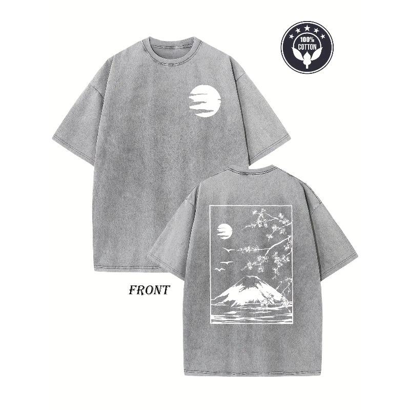 Retro Artistic Design Washed Men S T-Shirt Featuring Japanese Mountain Flora And Cherry Blossoms , Heavyweight Pure Shirt Has a Drop Shoulder Style 5XL сірий
Retro Artistic Design Washed Men S T-Shirt Featuring Japanese Mountain Flora And Cherry Blossoms , Heavyweight Pure Shirt Has a Drop Shoulder Style 5XL сірий