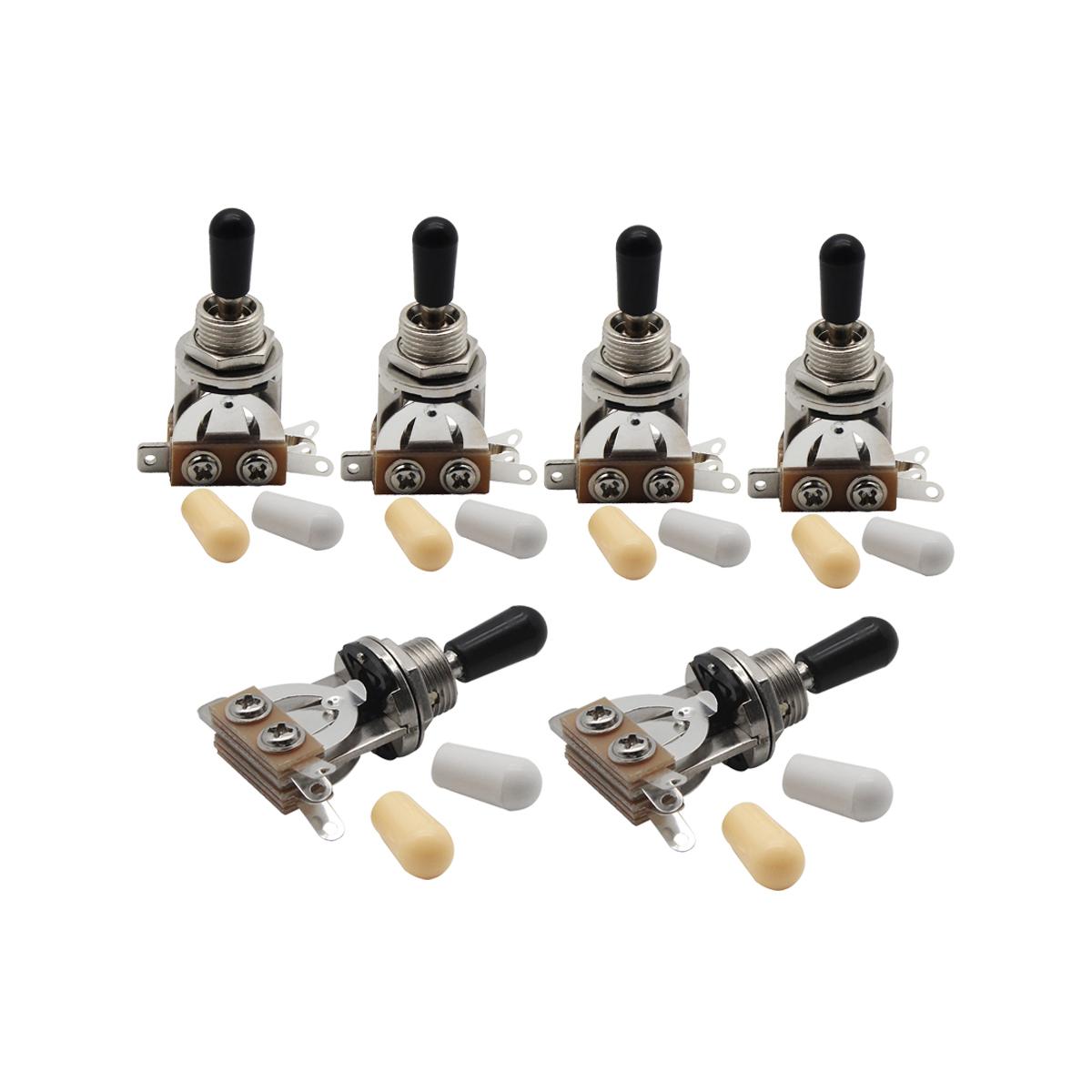 FLEOR 6PCS Switch Guitar 3-Way Pickup Selector Switch with Caps for Guitar Parts, 3 Colors Choose
FLEOR 6PCS Switch Guitar 3-Way Pickup Selector Switch with Caps for Guitar Parts, 3 Colors Choose