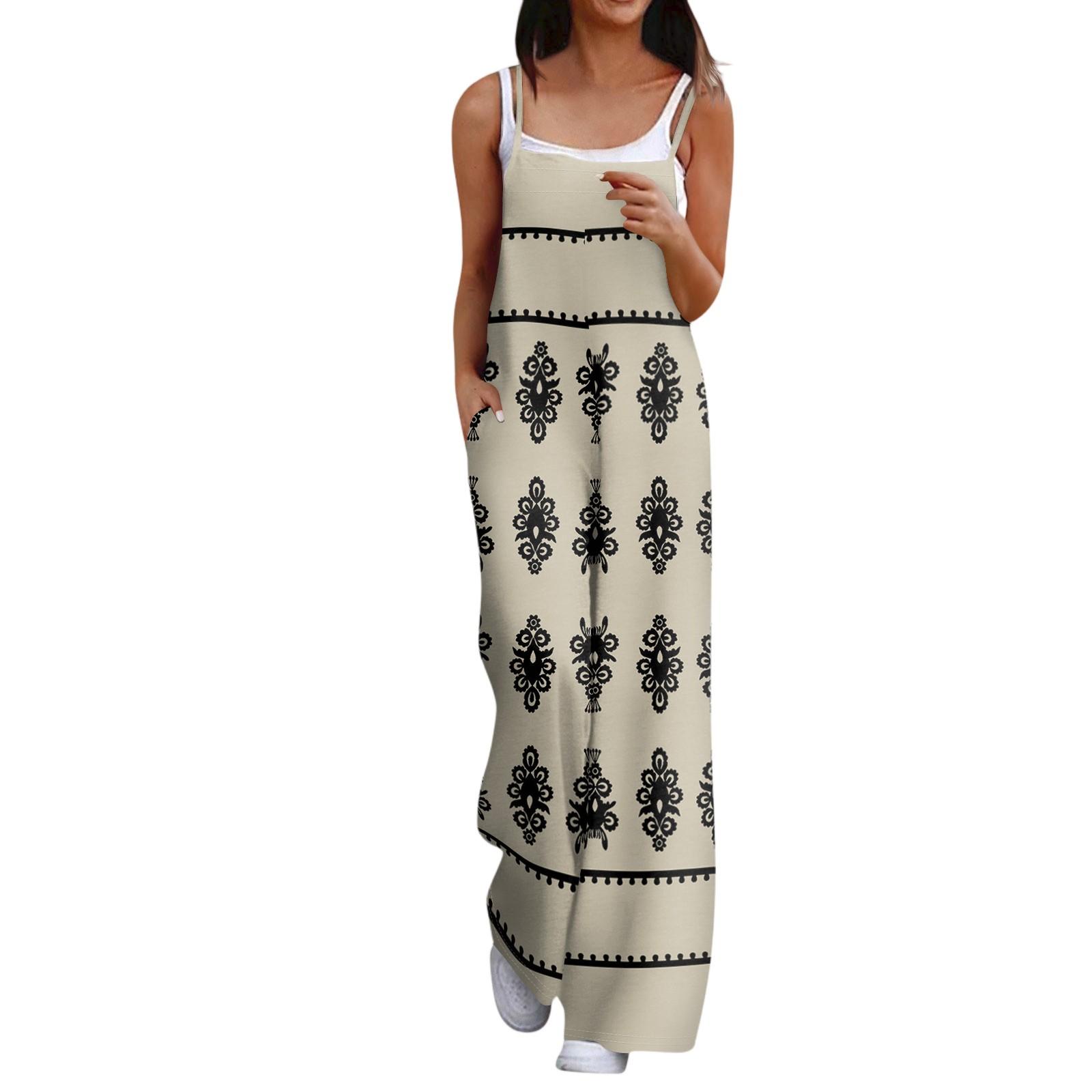 Женский комбинезон с цветочным принтом в стиле бохо, свободный повседневный комбинезон без рукавов XXL хаки
Женский комбинезон с цветочным принтом в стиле бохо, свободный повседневный комбинезон без рукавов XXL хаки