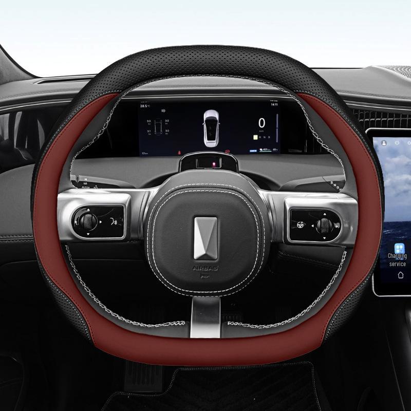 2023 Avatr 11 Nappa Leather Ultra-thin Anti-slip Steering Wheel Cover, Sweat-proof, Original Color, All-season. 36cm
2023 Avatr 11 Nappa Leather Ultra-thin Anti-slip Steering Wheel Cover, Sweat-proof, Original Color, All-season. 36cm
