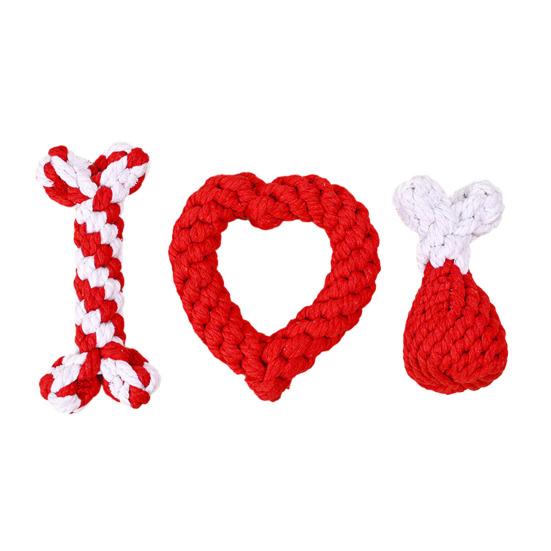 Yousheng 3Pcs Dog Toy Bite-resistant Cotton Rope Pet Chew Toy Heart Chicken Leg Bone Shape Dog Teething Toy Pet Supplies
Yousheng 3Pcs Dog Toy Bite-resistant Cotton Rope Pet Chew Toy Heart Chicken Leg Bone Shape Dog Teething Toy Pet Supplies