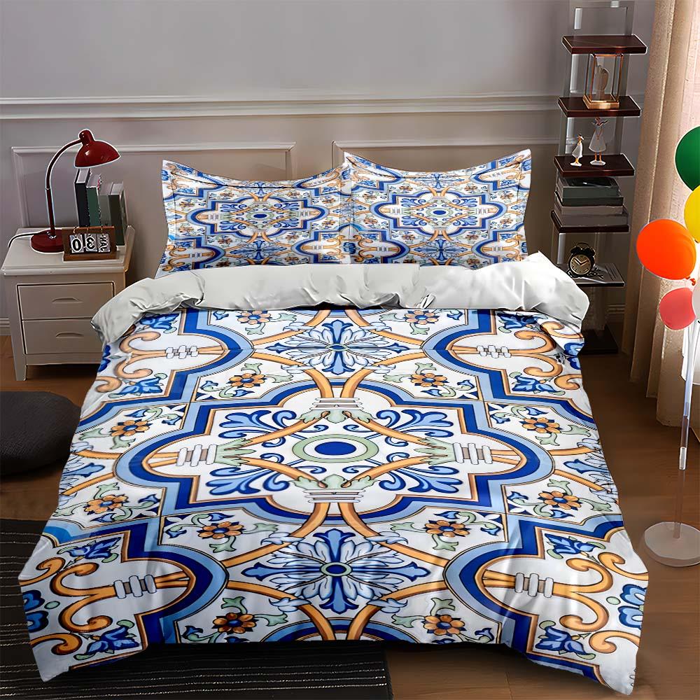 Ornate, geometric, floral. Bedding Duvet cover sets Duvet covers Pillowcases gifts (1 * Duvet Cover 2 * Pillowcases, without duvet insert) 135x200cm
Ornate, geometric, floral. Bedding Duvet cover sets Duvet covers Pillowcases gifts (1 * Duvet Cover 2 * Pillowcases, without duvet insert) 135x200cm