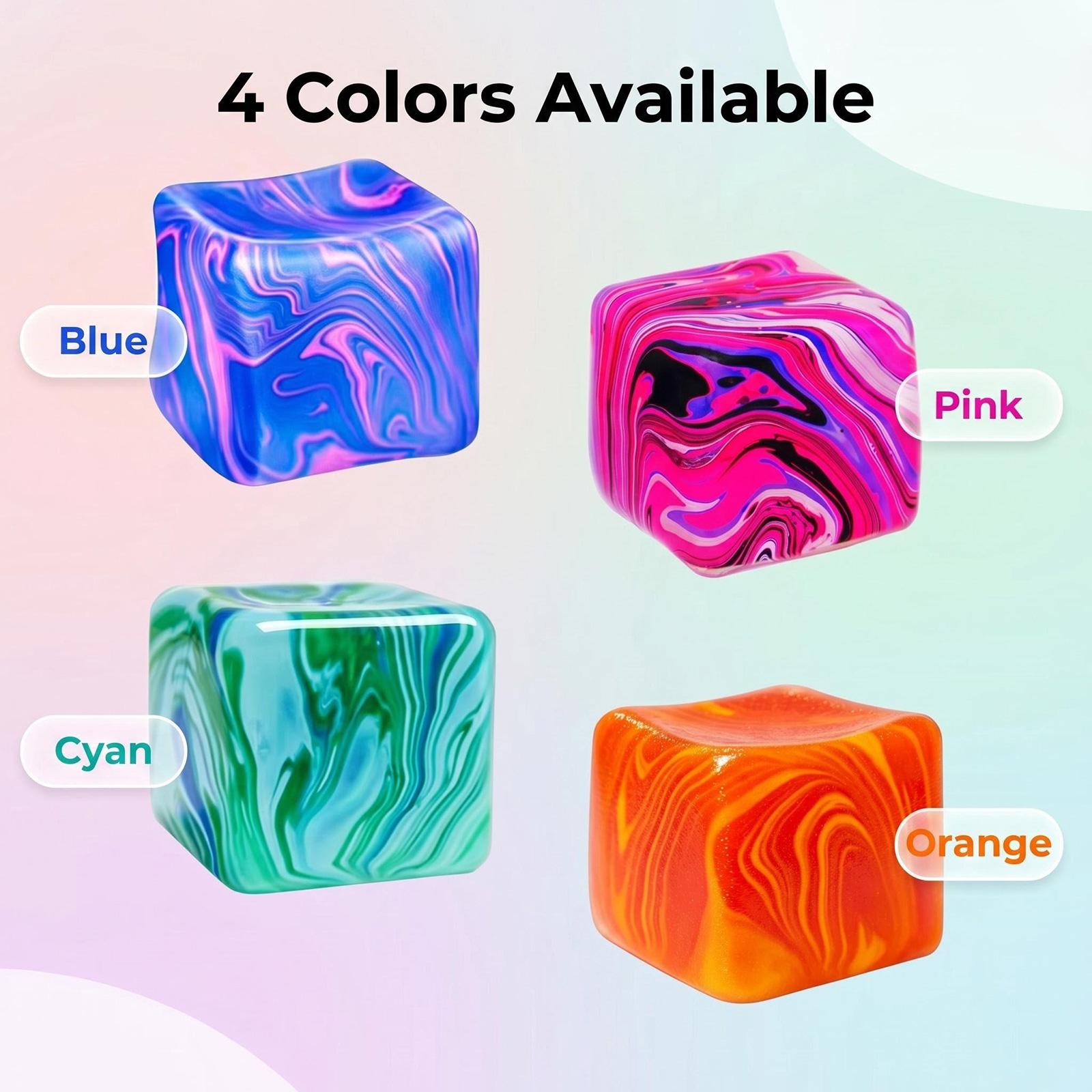 Marbled Fingertip Maltose Sensory Squeeze Cube Set of 4 Pieces for Stress Relief and Tactile Play Suitable for Children and Adults One Size білий
Marbled Fingertip Maltose Sensory Squeeze Cube Set of 4 Pieces for Stress Relief and Tactile Play Suitable for Children and Adults One Size білий