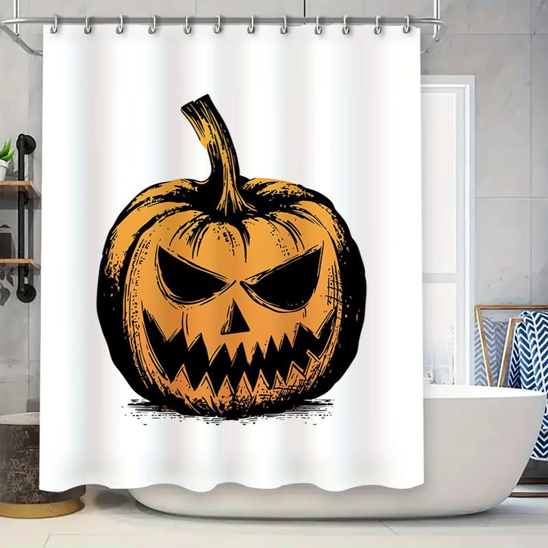 Halloween Halloween Pumpkin Decorative Shower Curtain Bathroom Waterproof Print Washable Fabric Bat Home Decoration 3D Digital P W60H190(CM)-1 Pcs
Halloween Halloween Pumpkin Decorative Shower Curtain Bathroom Waterproof Print Washable Fabric Bat Home Decoration 3D Digital P W60H190(CM)-1 Pcs