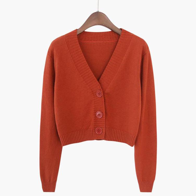 WTEMPO Женские весенне-осенние свитера больших размеров с V-образным вырезом, однотонные, с отложным воротником, тонкие вязаные кардиганы с пуговицами One Size кирпич красный
WTEMPO Женские весенне-осенние свитера больших размеров с V-образным вырезом, однотонные, с отложным воротником, тонкие вязаные кардиганы с пуговицами One Size кирпич красный
