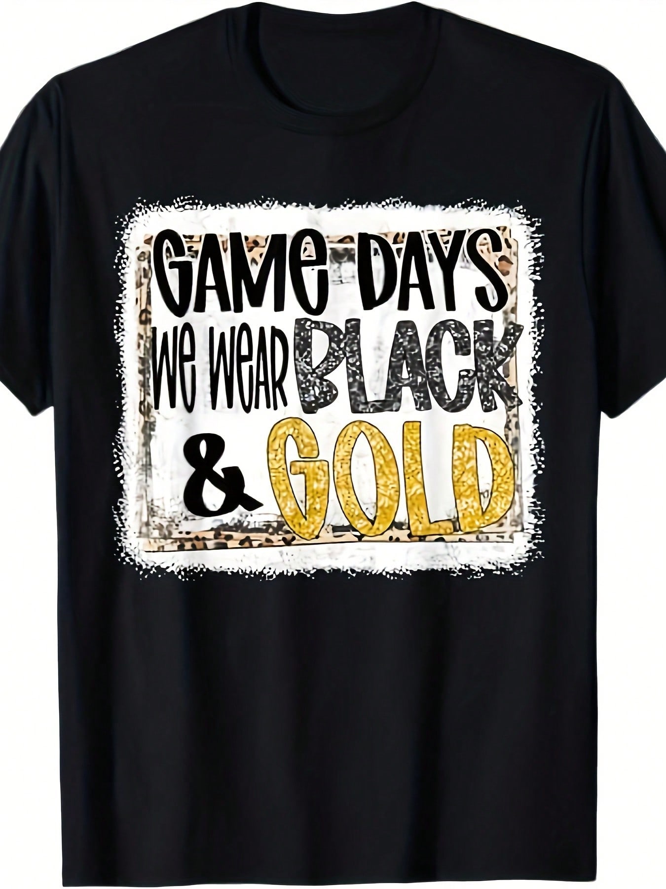 Game Day Football We Wear BlackGold School Spirit TShirt 100 Cotton Popular Tee Shirt Man Women Summer Casual Tees 4XL
Game Day Football We Wear BlackGold School Spirit TShirt 100 Cotton Popular Tee Shirt Man Women Summer Casual Tees 4XL