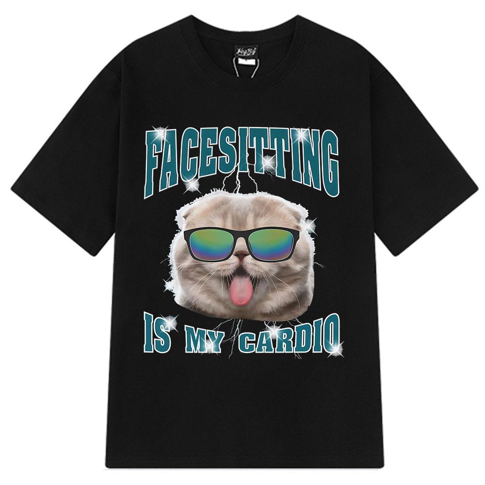 Race Sitting Is My Cardio Funny Cat Meme Tshirt Men Women Fashion Hip-hop T-shirt Short-sleeved Loose Casual Cotton T-shirts Top 4XL
Race Sitting Is My Cardio Funny Cat Meme Tshirt Men Women Fashion Hip-hop T-shirt Short-sleeved Loose Casual Cotton T-shirts Top 4XL