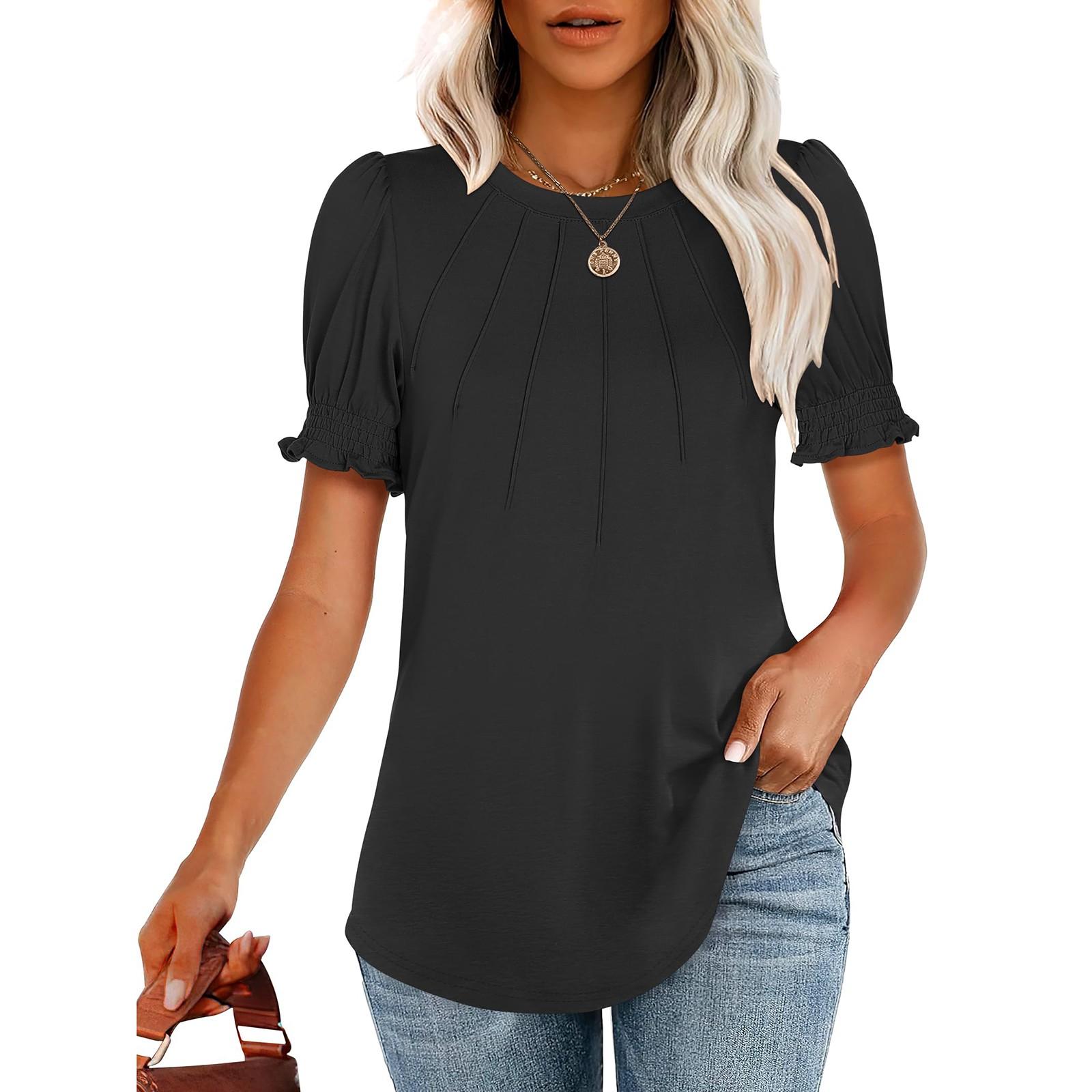 Женские повседневные свободные рубашки модные топы футболки футболки M чёрный
Женские повседневные свободные рубашки модные топы футболки футболки M чёрный