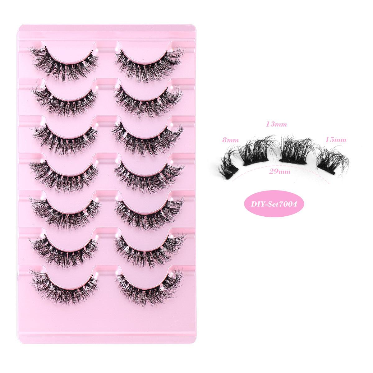 DIY Сегментированные накладные ресницы 7 пар набор клея для ресниц Наращенные ресницы
DIY Сегментированные накладные ресницы 7 пар набор клея для ресниц Наращенные ресницы