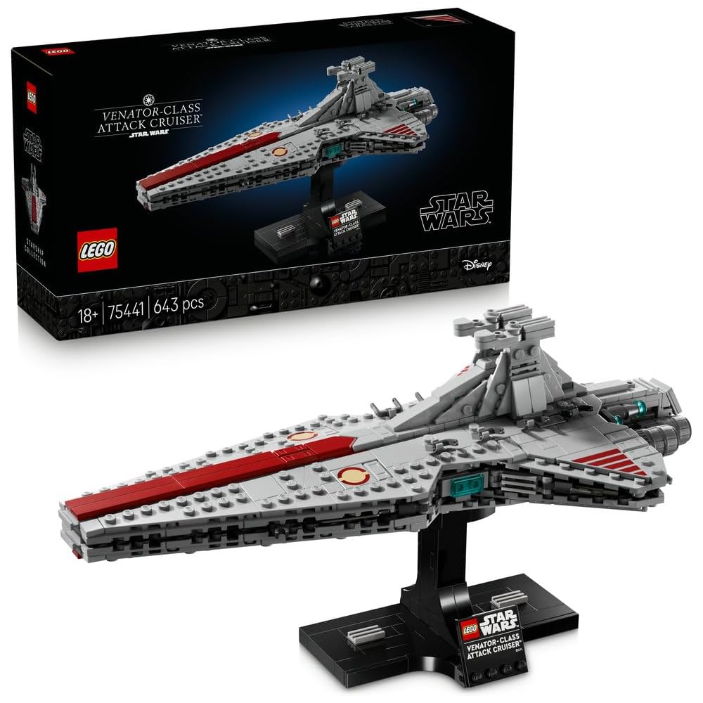 LEGO Star Wars Venator-Class Attack Cruiser Building Set Toy for Kids and Adults 75441
LEGO Star Wars Venator-Class Attack Cruiser Building Set Toy for Kids and Adults 75441