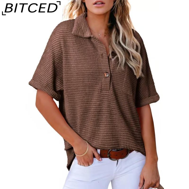 BITCED Spring/Summer Women s Knitted Short-Sleeved Top XXL темно-коричневого кольору
BITCED Spring/Summer Women s Knitted Short-Sleeved Top XXL темно-коричневого кольору