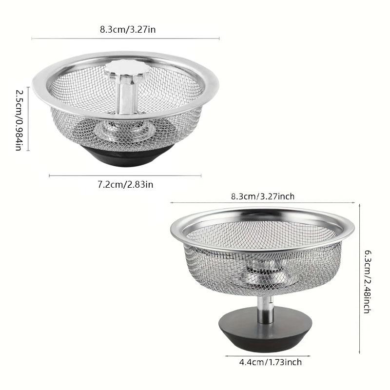 2Set Kitchen Sink Strainer with Handle & Stopper Replacement Drain Basket Stainless Steel Mesh Filter Waste Hole
2Set Kitchen Sink Strainer with Handle & Stopper Replacement Drain Basket Stainless Steel Mesh Filter Waste Hole
